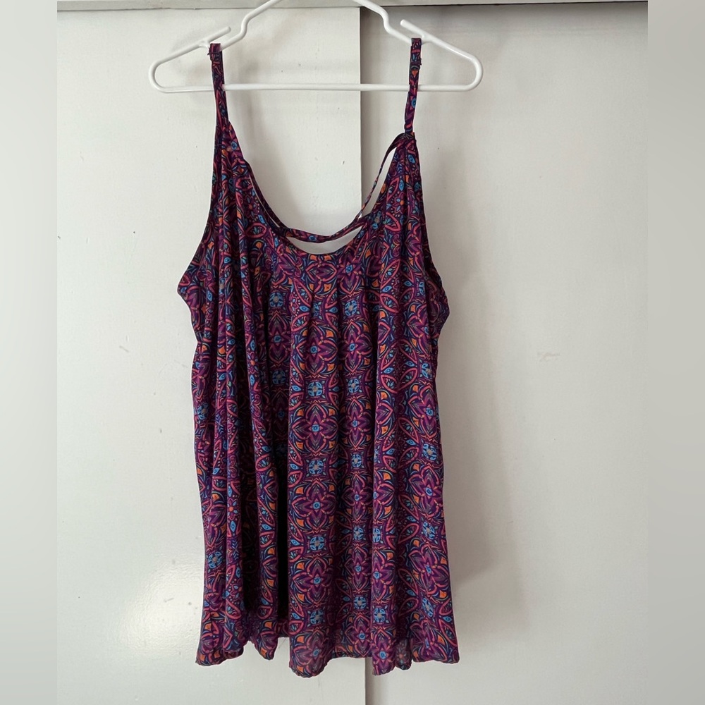 Torrid Size 5 Purple Patterned Tank Top
